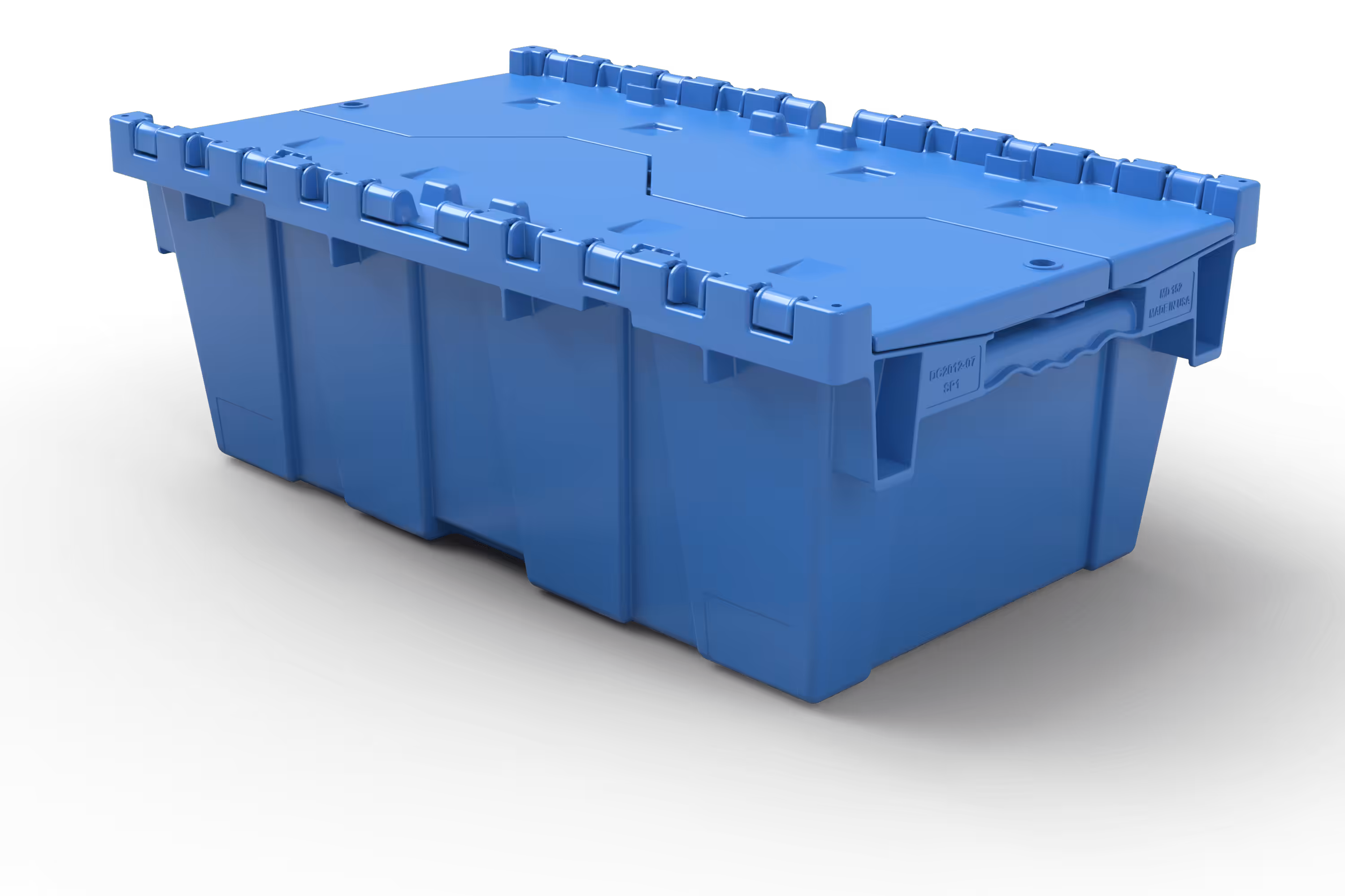 20x12x7 Attached-Lid Tote