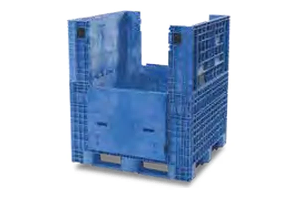 48x45x50 Extra-Duty Collapsible Bulk Container, Deep Doors