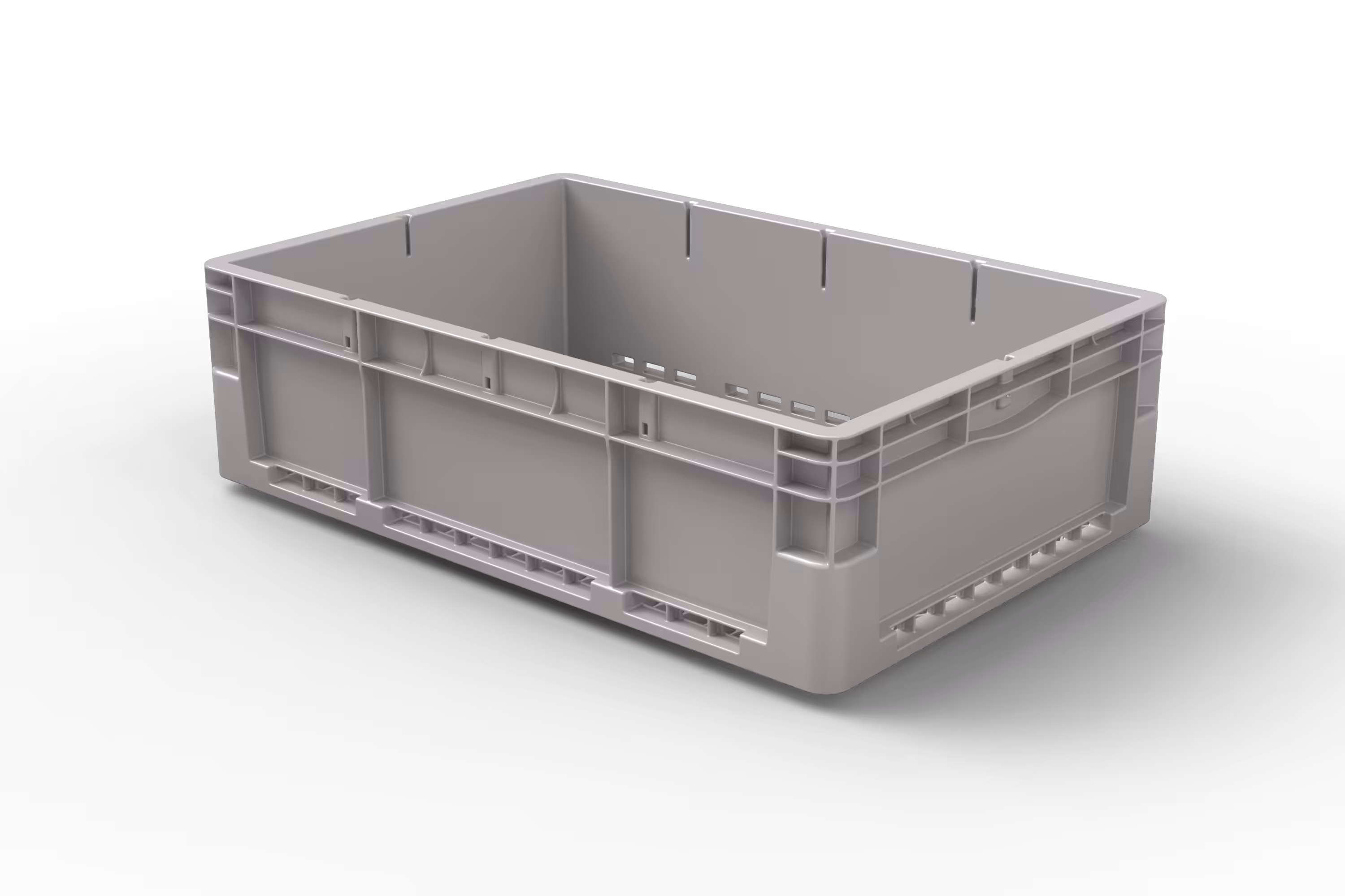 600x400x180 Stack-Only Automation Container with Hybrid Bottom