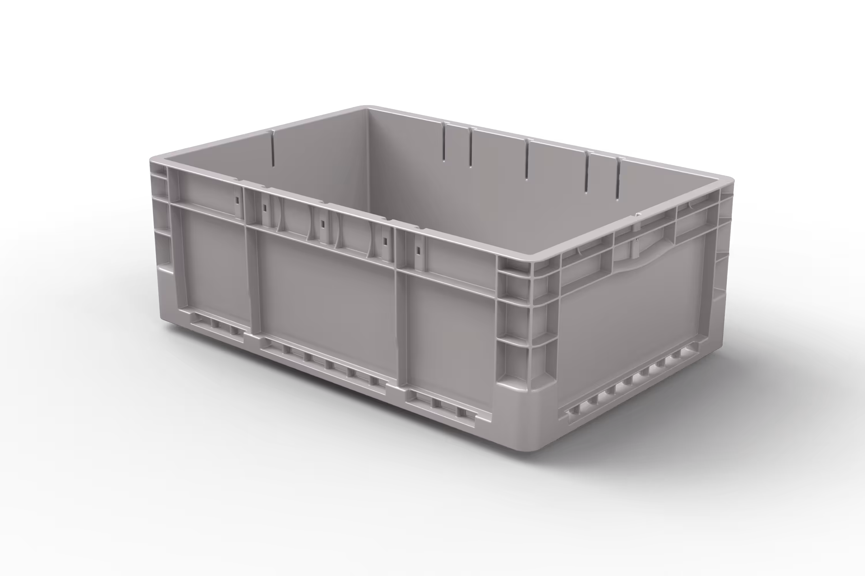 600x400x220 Stack-Only Automation Container with Welded Bottom