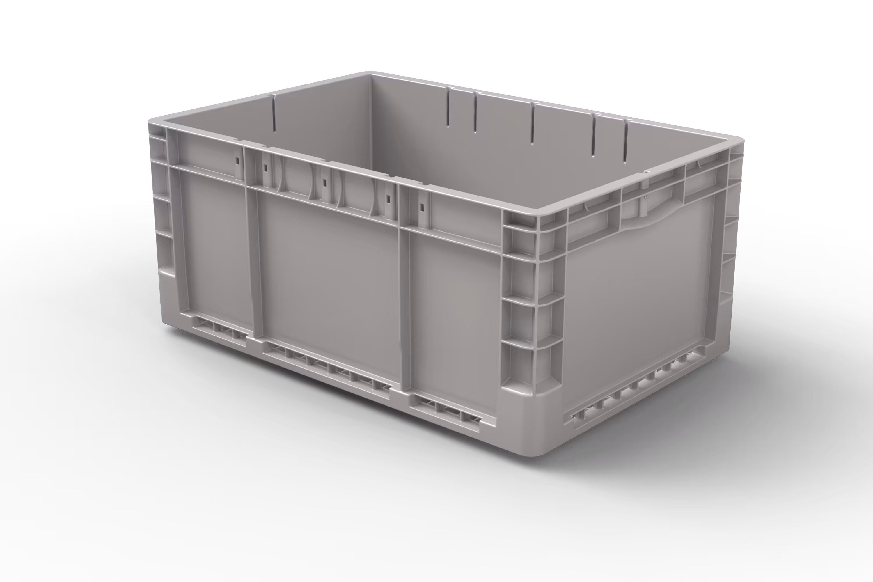 600x400x270 Stack-Only Automation Container with Hybrid Bottom