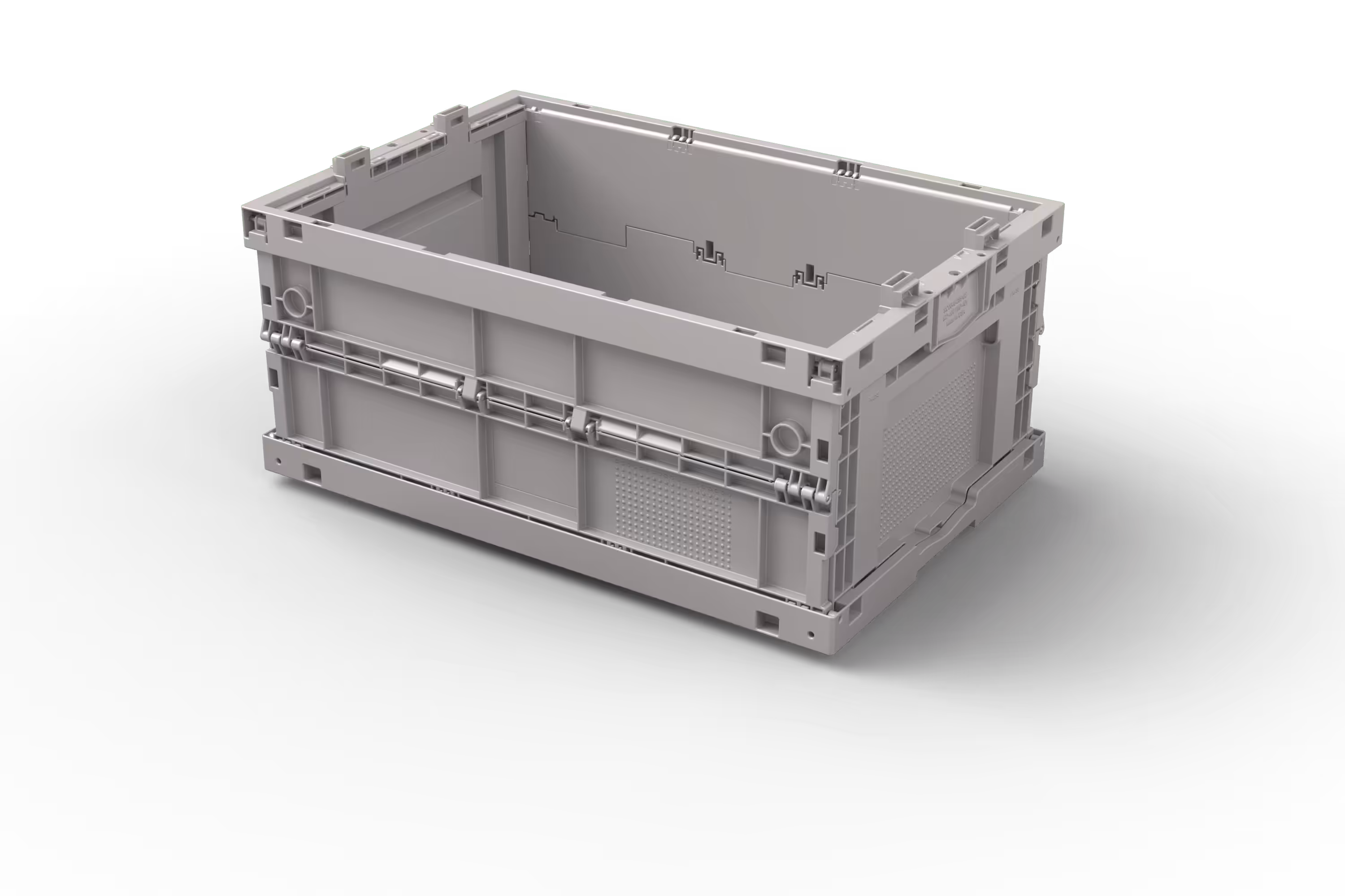 600x400x285 Return-Collapsible Automation Container with Ribbed Bottom