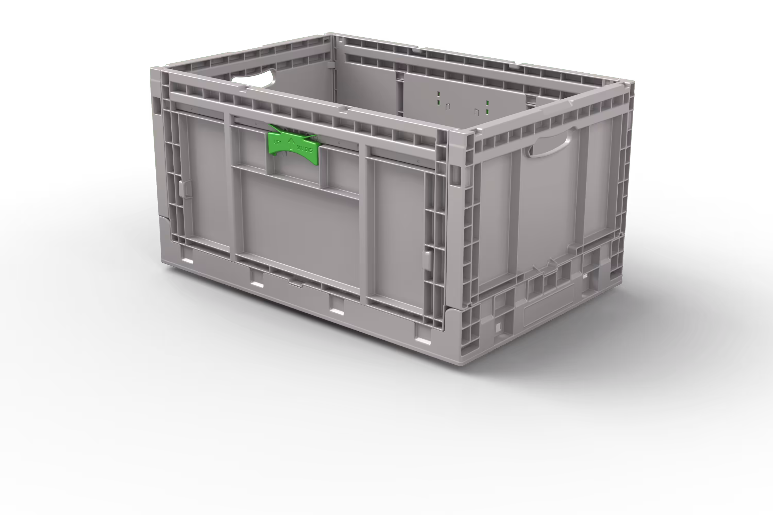 600x400x320 Knockdown Automation Container with Ribbed Bottom