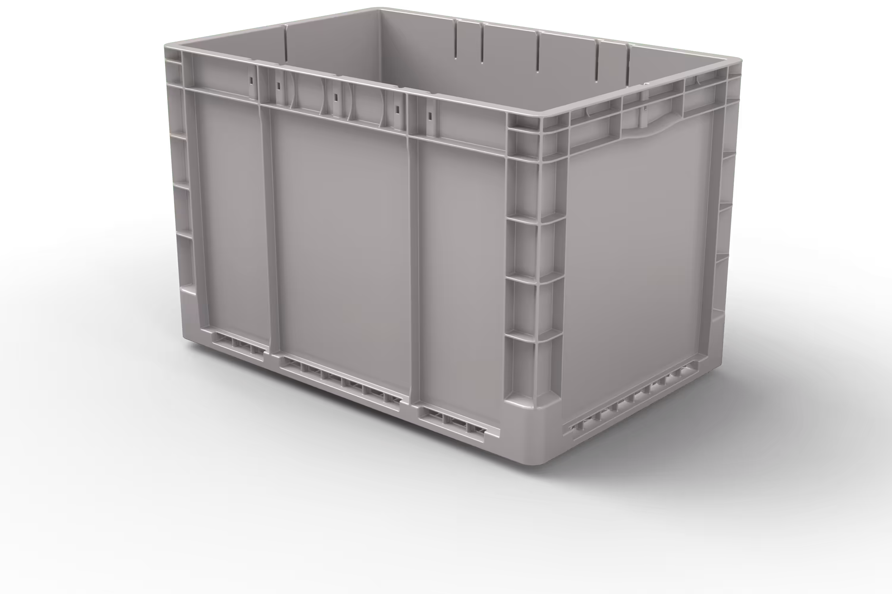 600x400x400 Stack-Only Automation Container with Hybrid Bottom