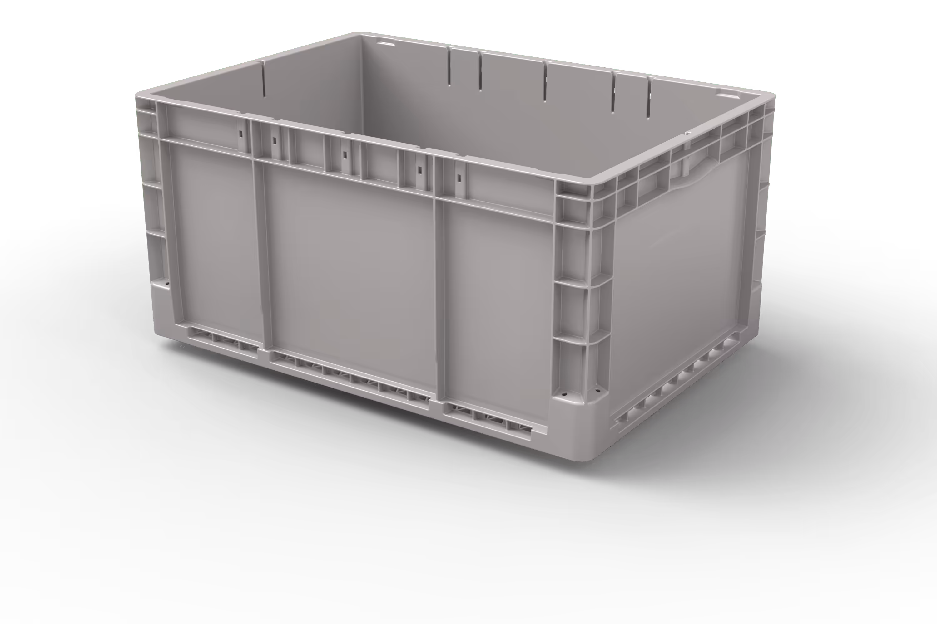 650x450x325 Stack-Only Automation Container with Hybrid Bottom