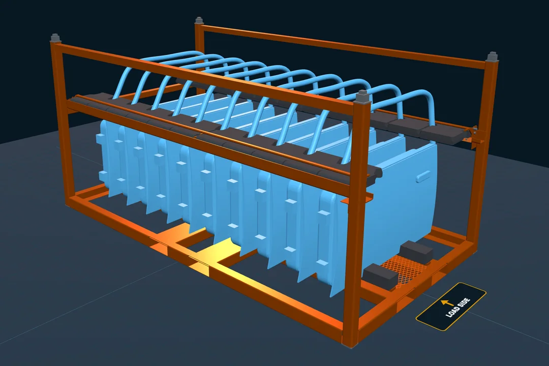 Flipper racks concept in the PSS Packaging Studio
